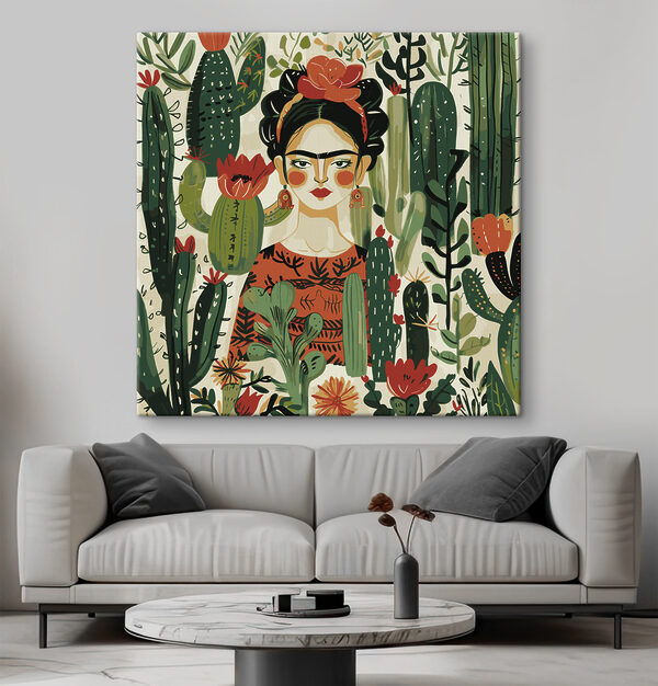 A painting of a woman with a flower in her hair A painting of a woman with a flower in her hair