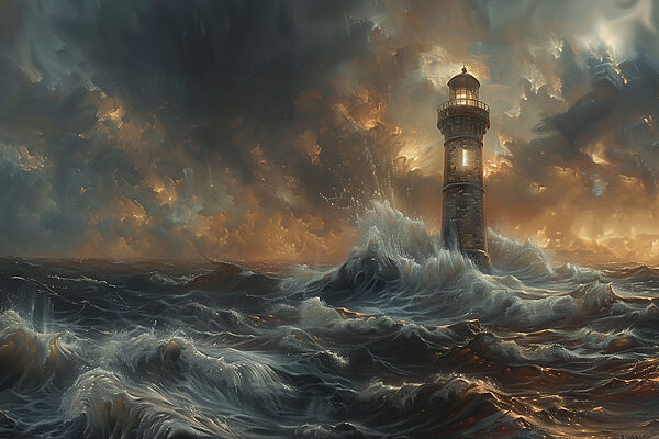 Un phare dans la mer Un phare dans la mer
