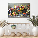 Tableaux Une peinture de fruits dans un bol