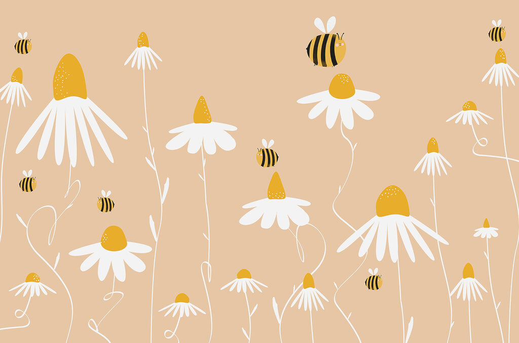 Une abeille sur une fleur Une abeille sur une fleur