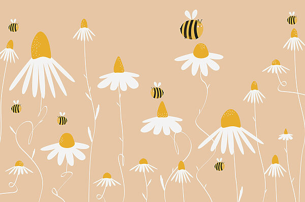 Une abeille sur une fleur Une abeille sur une fleur