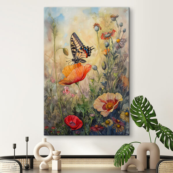 Un papillon sur une fleur Un papillon sur une fleur