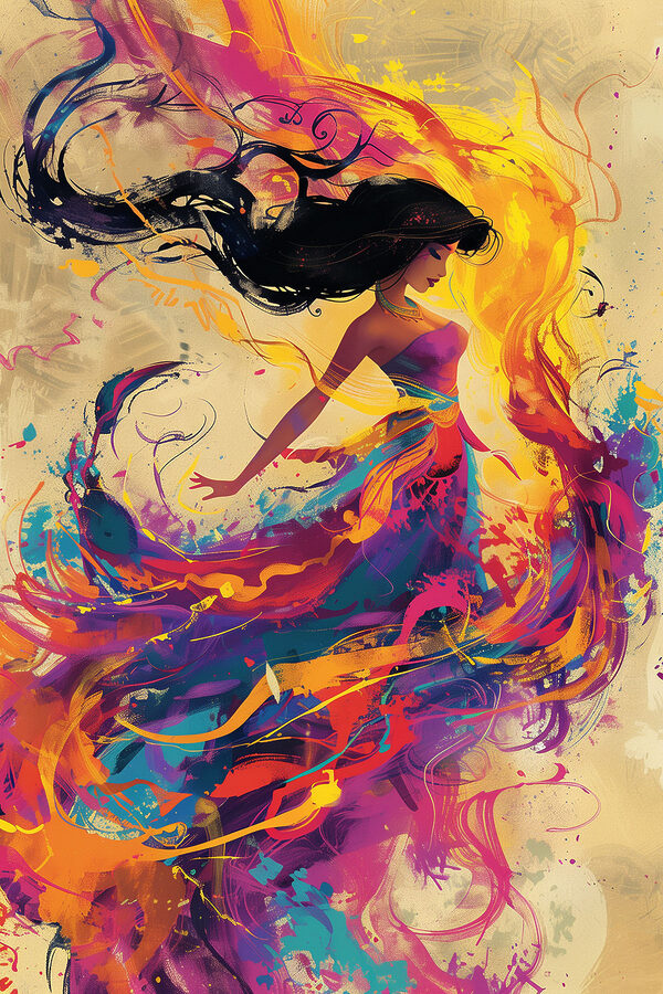Une femme en robe Une femme en robe