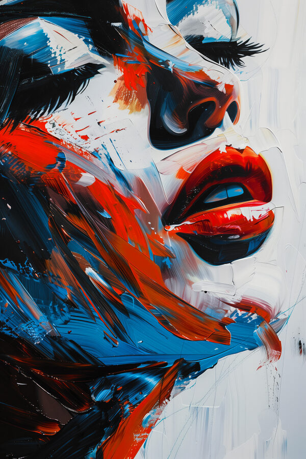 Peinture d'un visage de femme Peinture d'un visage de femme