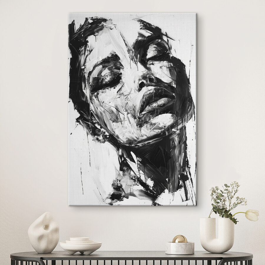 Peinture d'un visage de femme