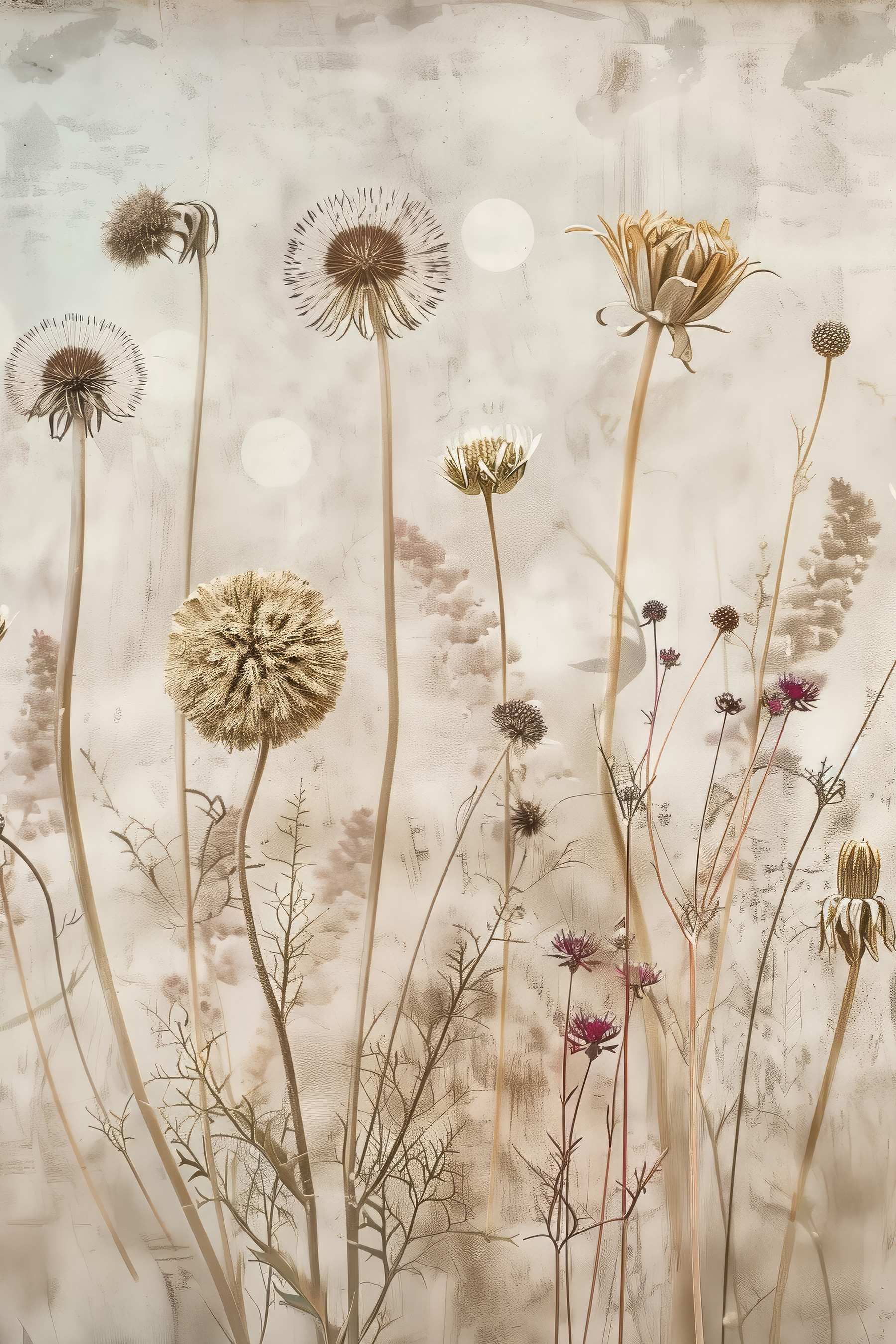 A group of flowers and plants