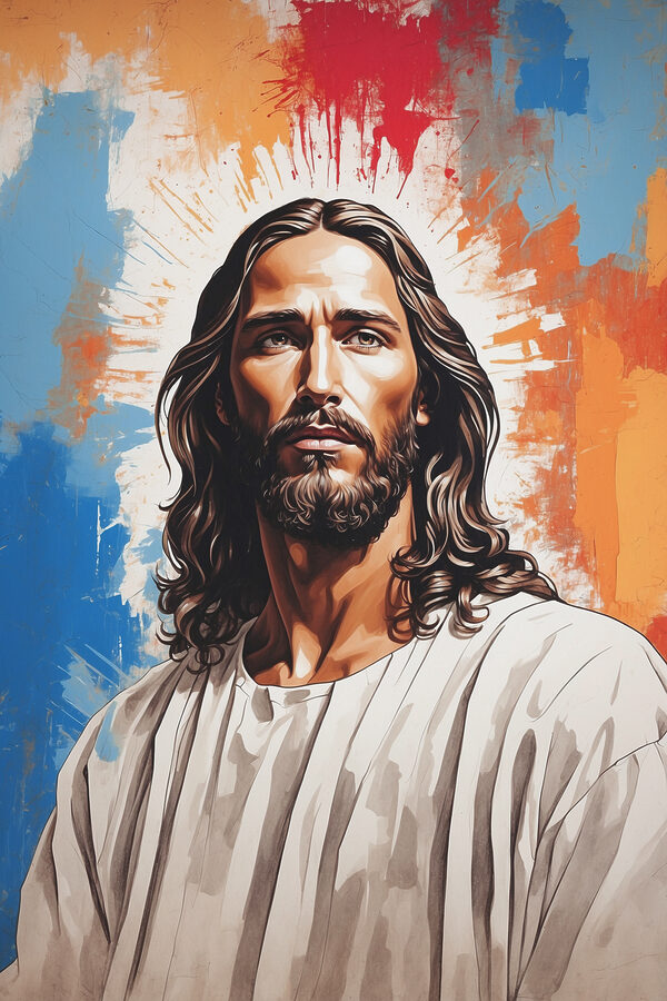 Peinture d'un homme aux cheveux longs Peinture d'un homme aux cheveux longs