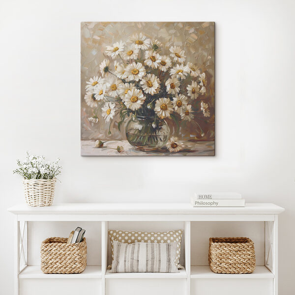 Peinture d'un vase de fleurs Peinture d'un vase de fleurs
