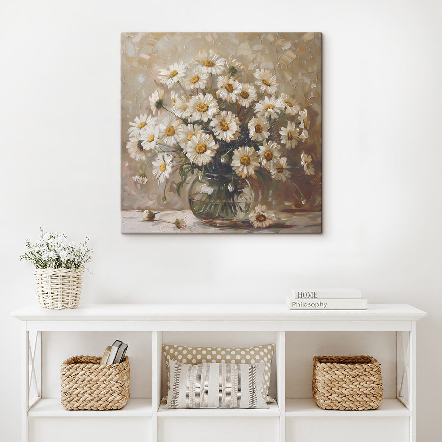 Peinture d'un vase de fleurs Peinture d'un vase de fleurs