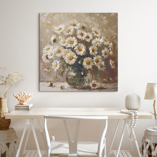 Peinture d'un vase de fleurs Peinture d'un vase de fleurs