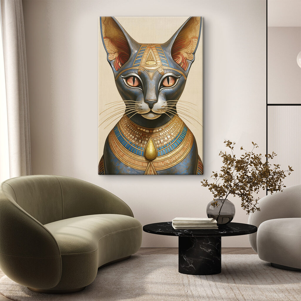 Majestic Egyptian Cat in Regalia Majestic Egyptian Cat in Regalia