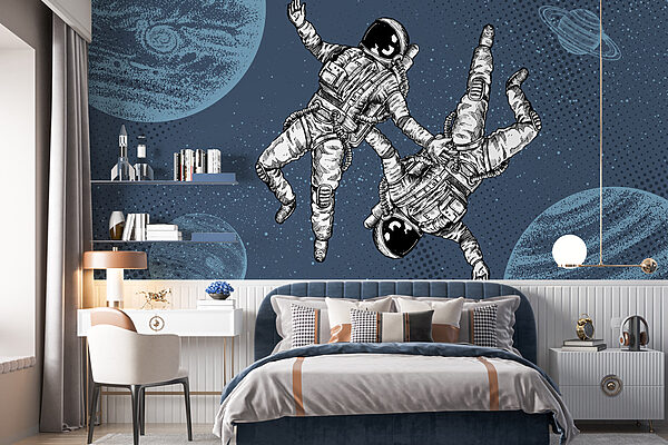 Deux astronautes flottant dans l'espace w00630v1pir1mr 600x400 - Deux astronautes flottant dans l'espace - tegory