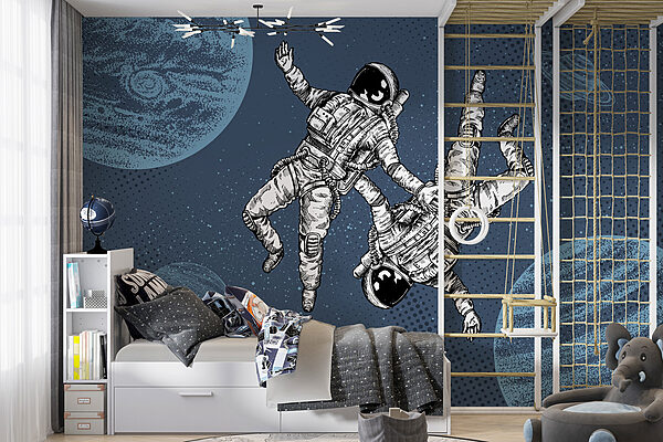 Deux astronautes flottant dans l'espace w00630v1pir1r 600x400 - Deux astronautes flottant dans l'espace - tegory
