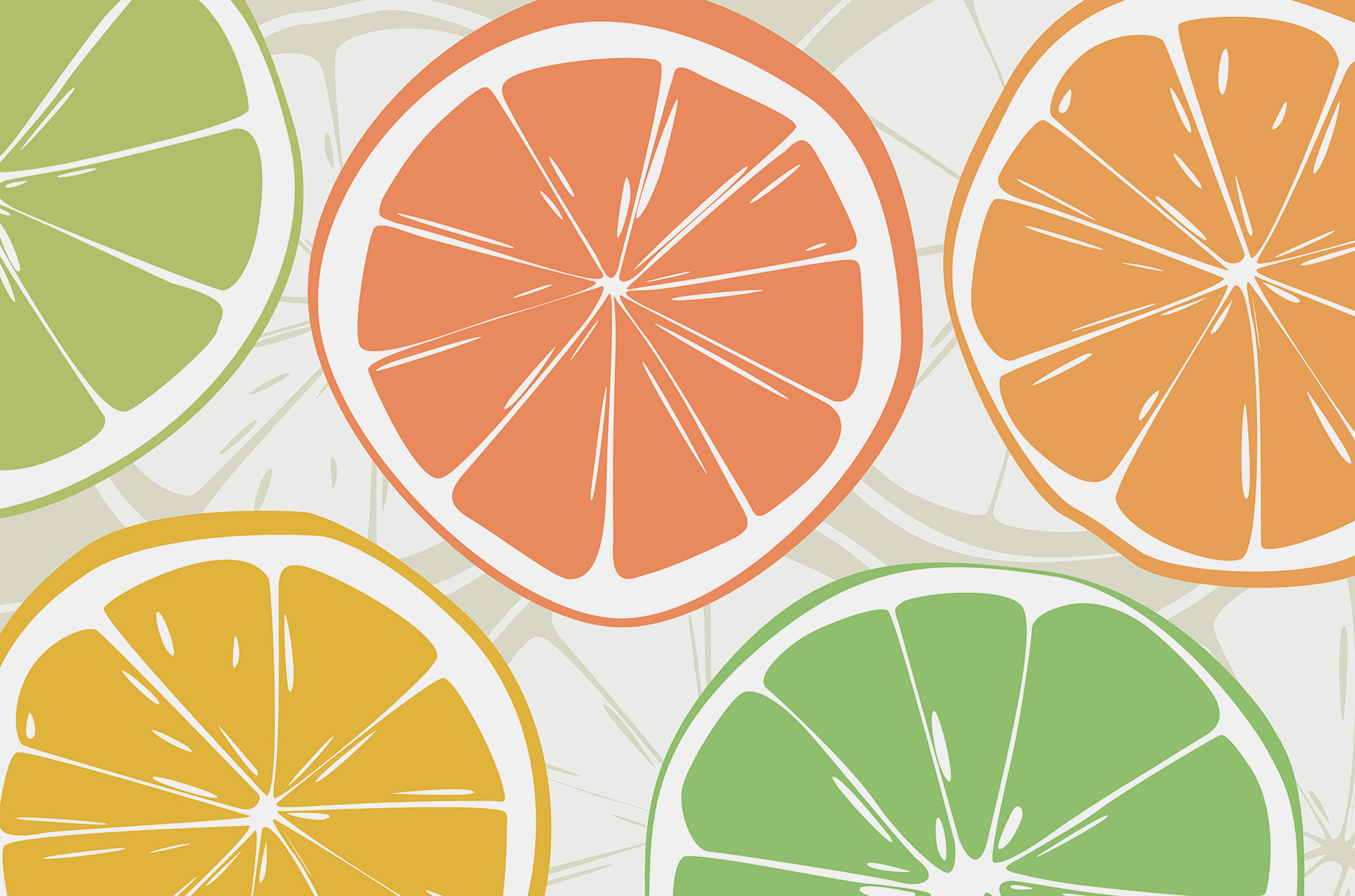 w00725p - Un groupe d'oranges et de citrons verts - tegory