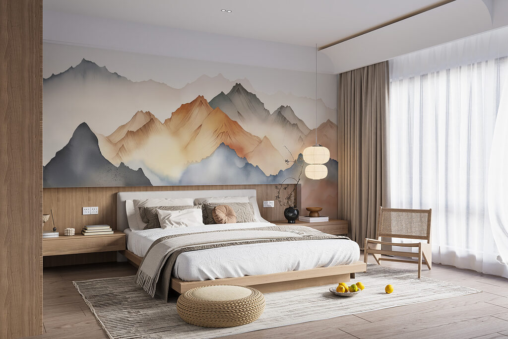 Une peinture de montagnes dans le brouillard w00683pib1r 1024x683 - Une peinture de montagnes dans le brouillard