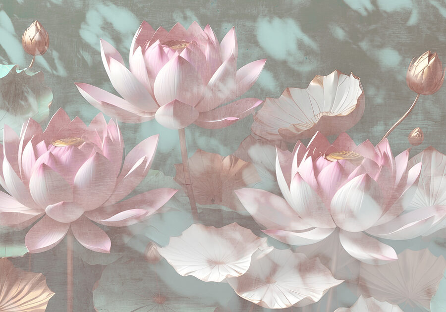 Un groupe de fleurs roses