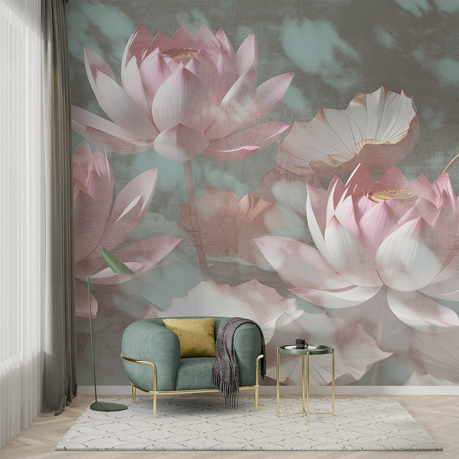 Un groupe de fleurs roses