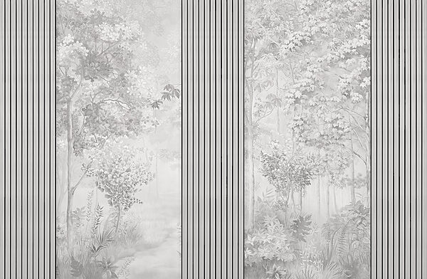 Un mur avec une ligne verticale haute Un mur avec une ligne verticale haute
