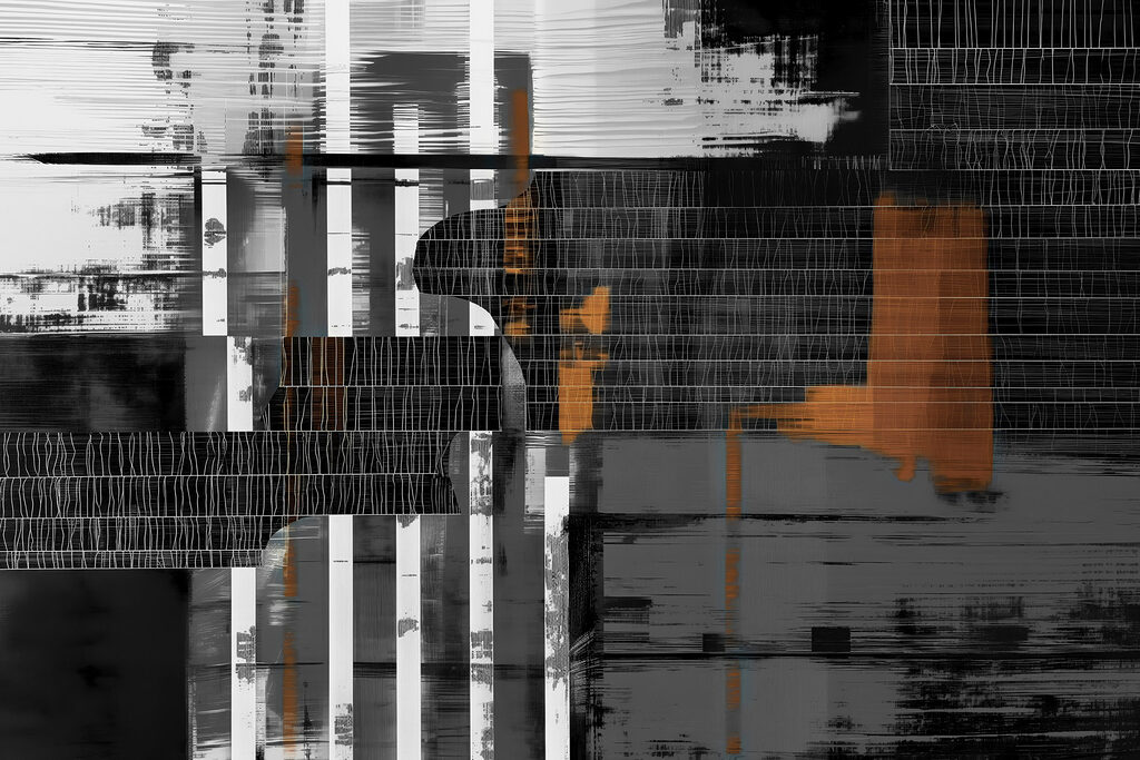 Une œuvre d'art en noir et blanc Une œuvre d'art en noir et blanc