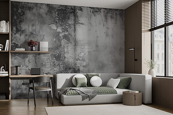 Photo d'un mur en gris et blanc Photo d'un mur en gris et blanc