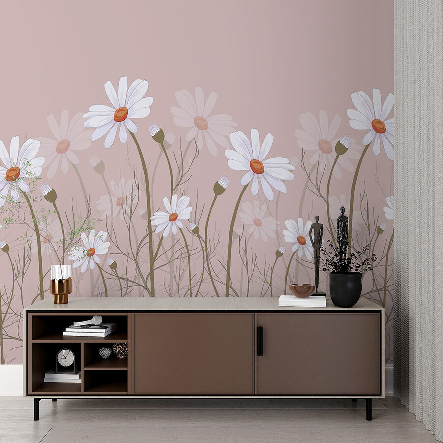 Un groupe de fleurs blanches