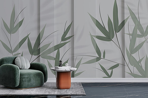 Une feuille verte sur une surface blanche Une feuille verte sur une surface blanche