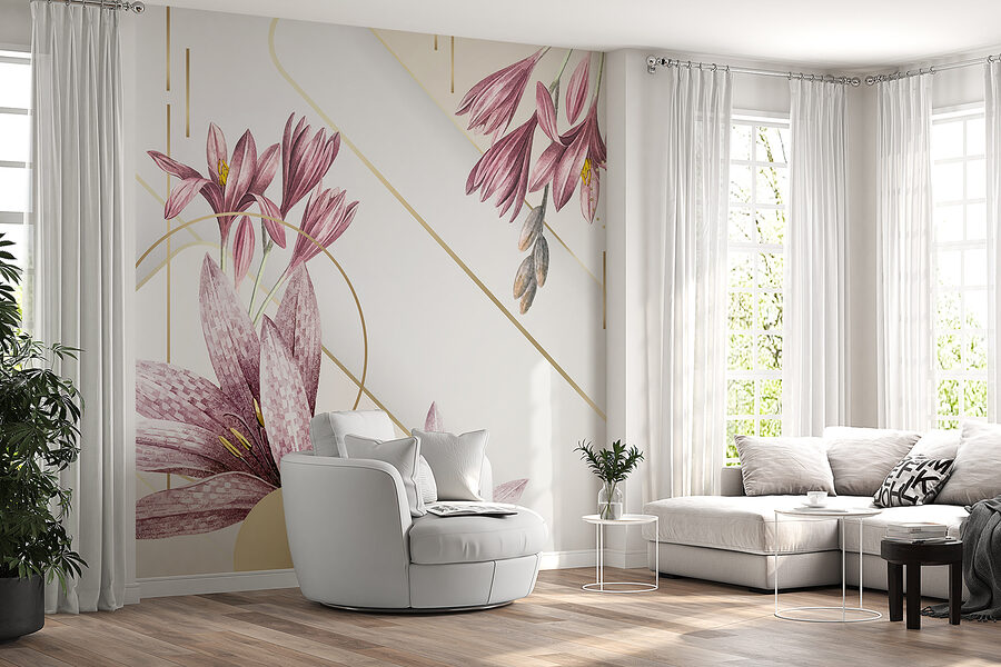 Élégantes fleurs de lilas, présentation artistique