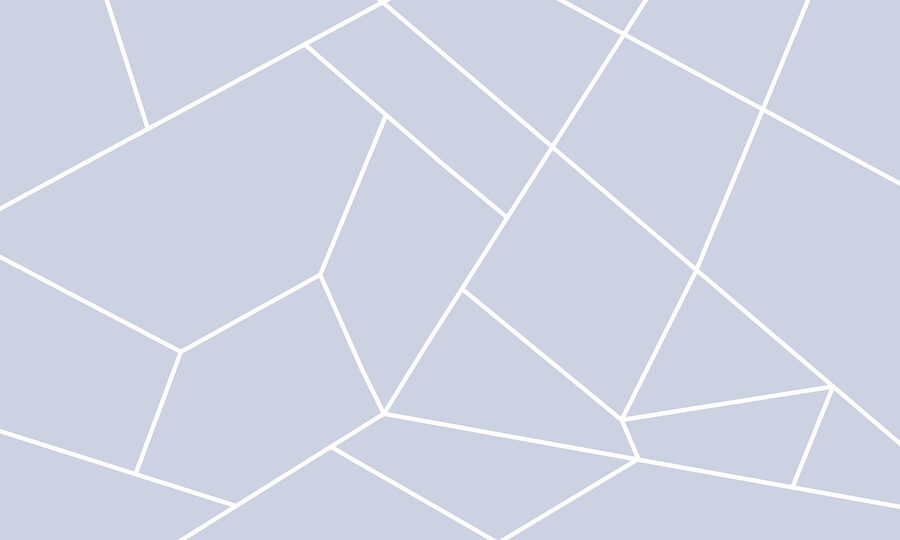 Une ligne blanche sur fond bleu