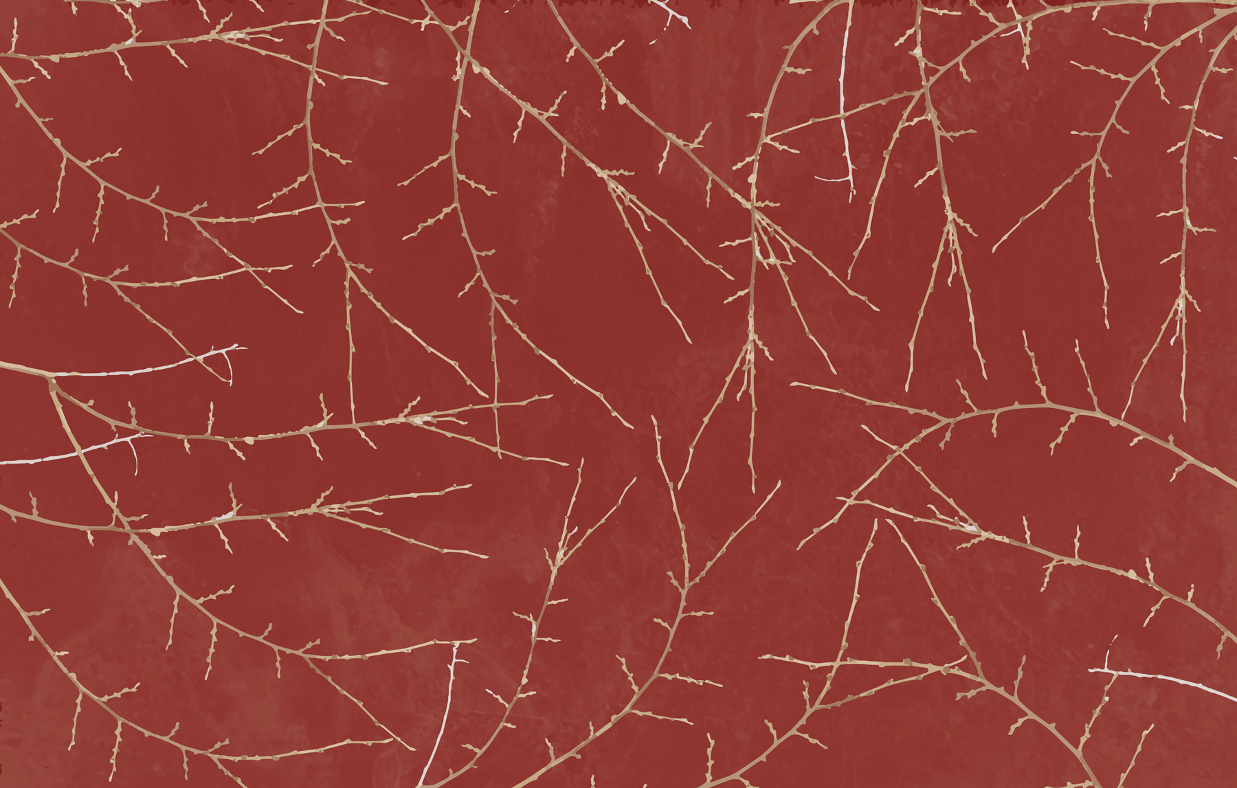 A red background with branches A red background with branches