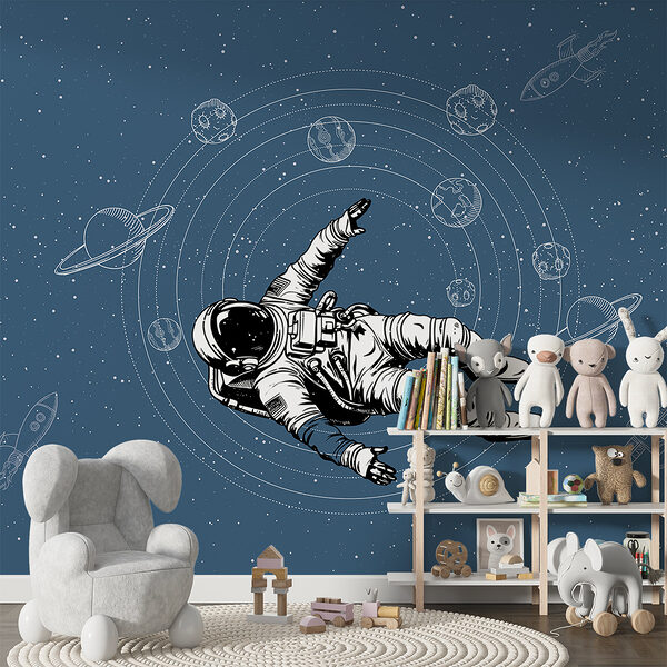 Un astronaute flottant dans l'espace Un astronaute flottant dans l'espace