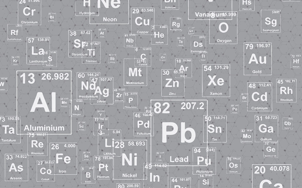 Un modèle d'éléments du tableau périodique Un modèle d'éléments du tableau périodique