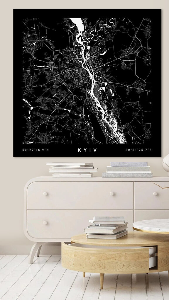 A map of a city A map of a city