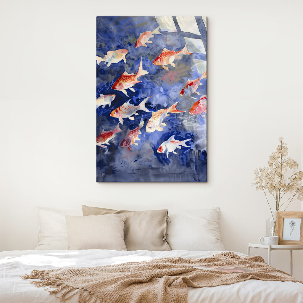 A group of fish swimming in water