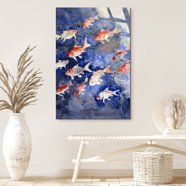 A group of fish swimming in water