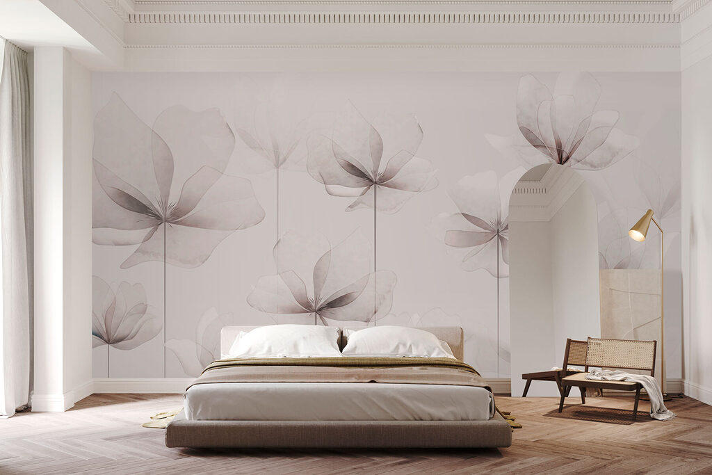 A group of white flowers A group of white flowers