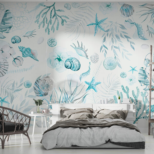 Un motif aquarelle de la vie marine Un motif aquarelle de la vie marine