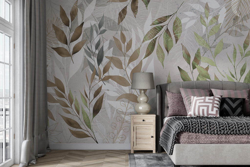 A close up of leaves