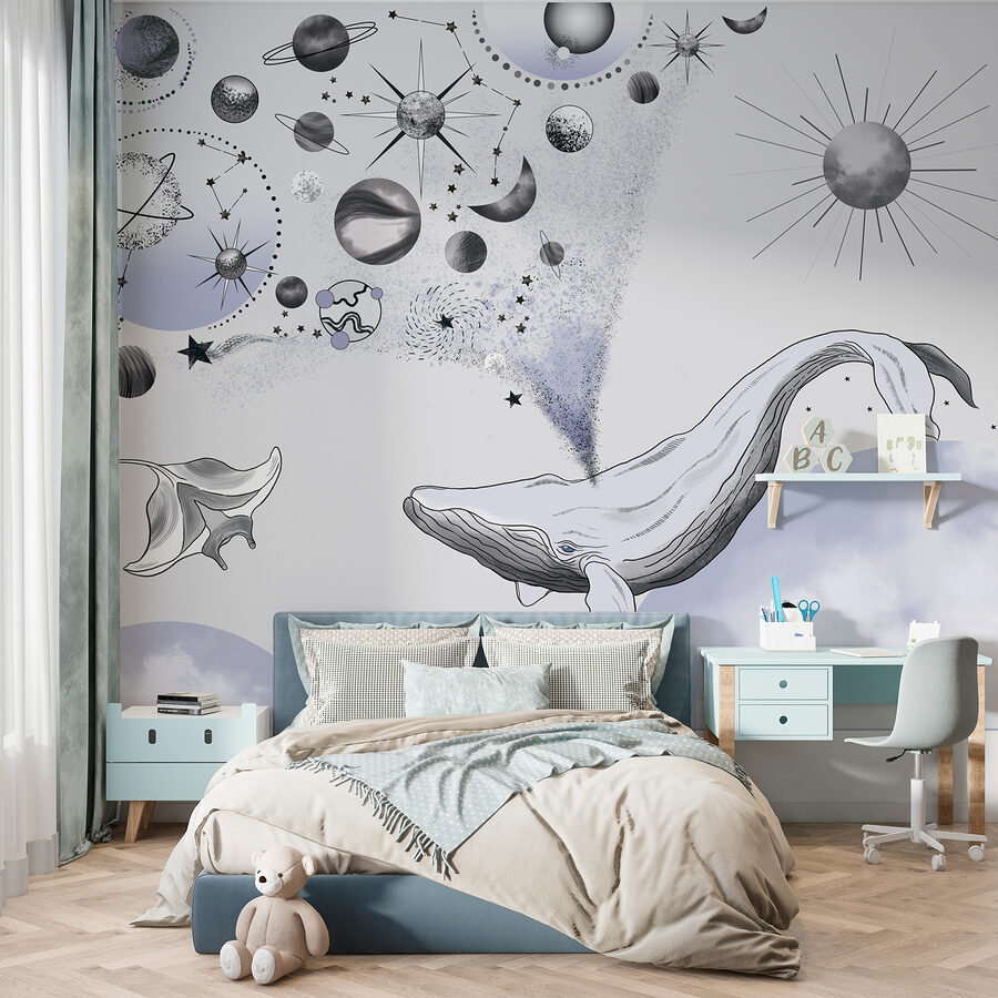 Une baleine et des planètes