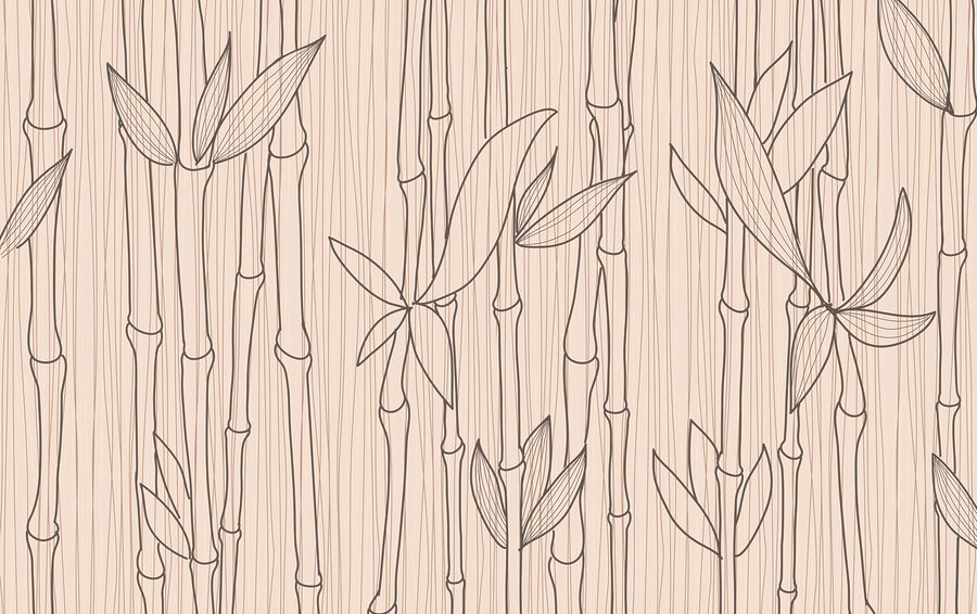 Dessin de tiges et de feuilles de bambou Dessin de tiges et de feuilles de bambou