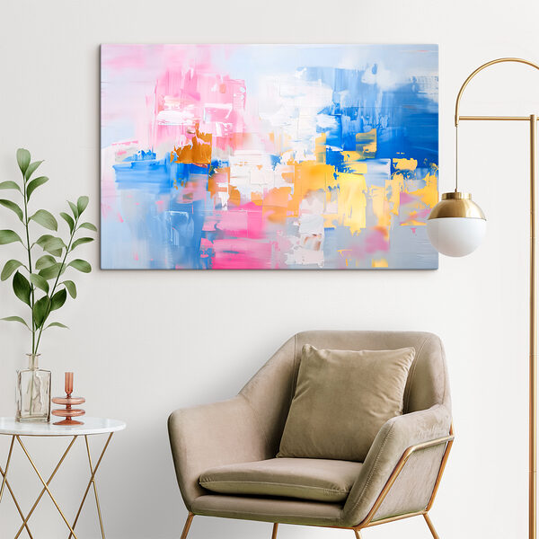 A painting of different colors