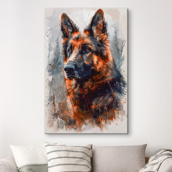 A painting of a dog A painting of a dog