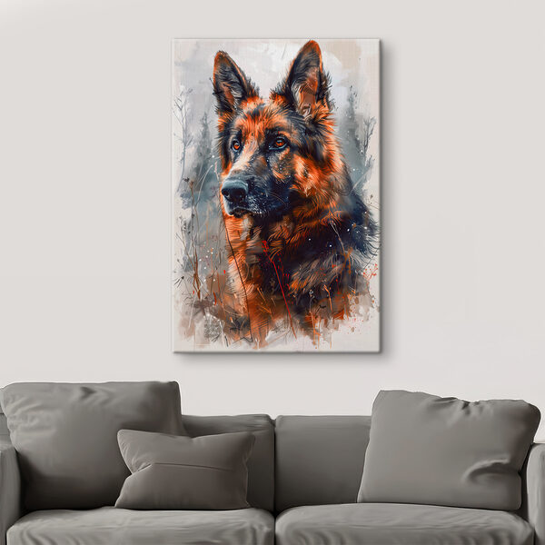 A painting of a dog A painting of a dog