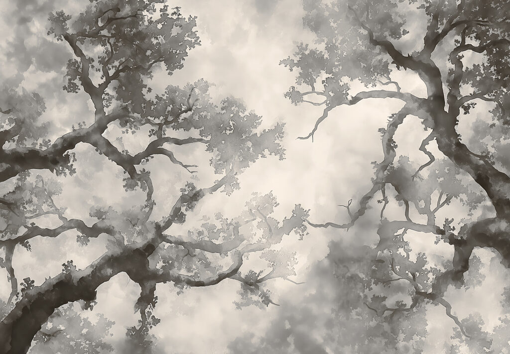 Un groupe d'arbres avec des branches Un groupe d'arbres avec des branches
