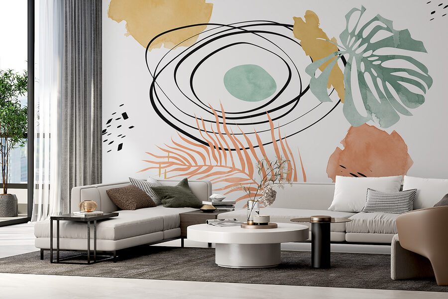 Gros plan sur une peinture