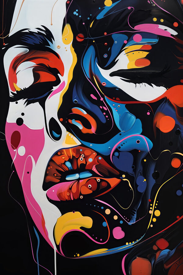 Peinture d'un visage de femme Peinture d'un visage de femme
