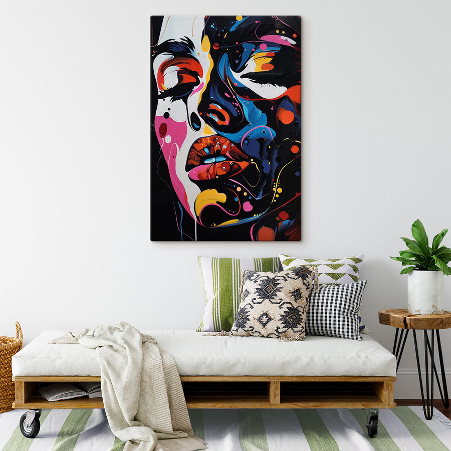 Peinture d'un visage de femme Peinture d'un visage de femme