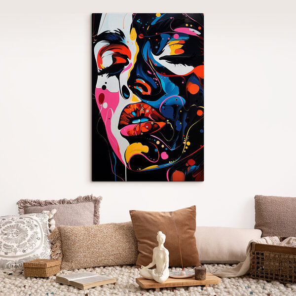Peinture d'un visage de femme Peinture d'un visage de femme