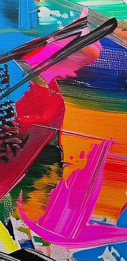 A painting of different colors A painting of different colors