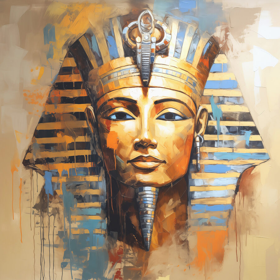 Peinture d'une reine égyptienne