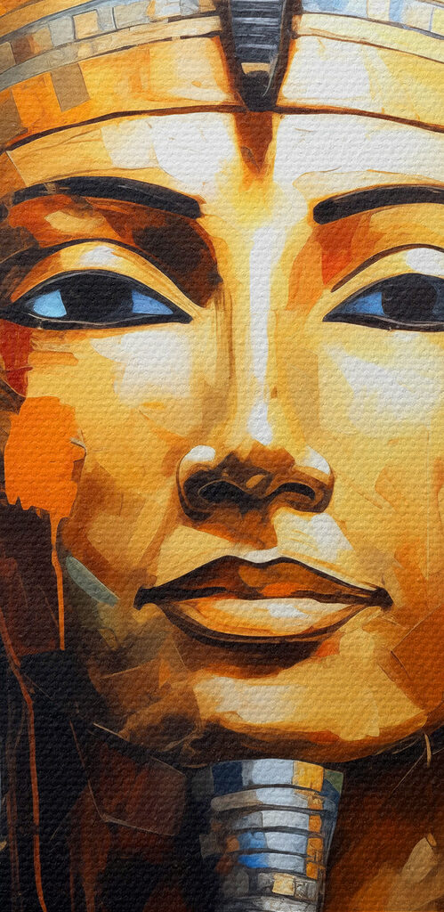 A painting of a egyptian queen A painting of a egyptian queen